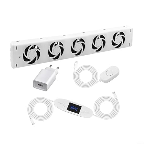 WIIYENA Heizkörper Ventilator Set,Smartes Heizgebläse für Heizungen,Intelligenter Heizkörperverstärker Erhöhen,Zum Sparen Von Energie(MXRV-201)