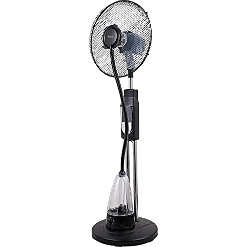 ARDES - AR5M39 Leiser Standventilator HUMY mit Ultraschall-Luftbefeuchter . Standventilator mit Fernbedienung für Timer Seitlich schwenkbar - Ventilator mit Ständer 3 Geschwindigkeiten