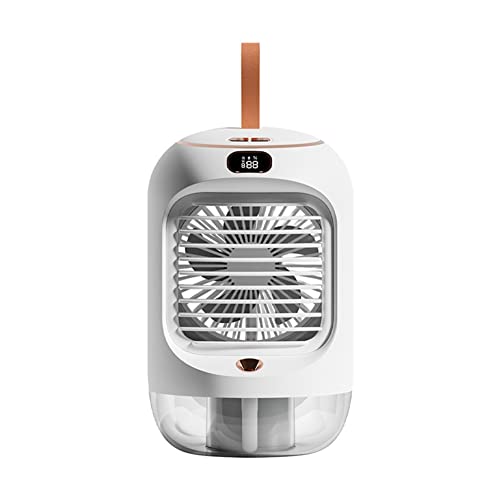 casstaly 1 Stück Elektrischer Ventilator, Wiederaufladbar, Tragbar, Desktop, Geräuschlos, USB-Kühlung, Mini-Tragbarer Ventilator, Klimaanlagen, Heim-Luftbefeuchter,