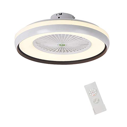 Deckenventilator Dreifarbige Schlafzimmerlampe mit Verdunkelung Elektrische Ventilatorlampe Nordic Kinderzimmer Restaurantzimmer Stille Deckenlampe Unsichtbare Ventilatorlampen Xuan - worth having
