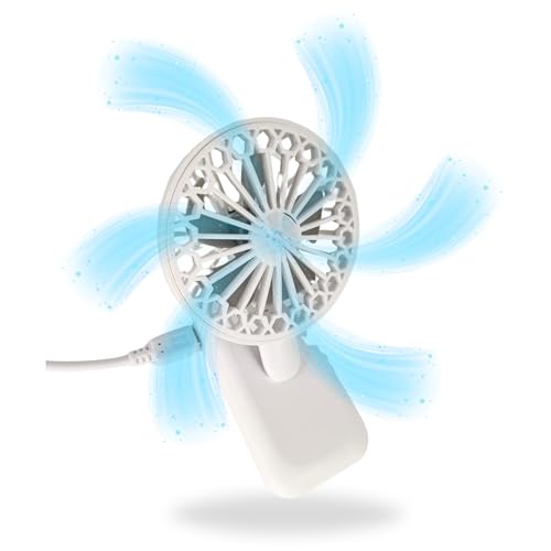 TronicXL Mini Ventilator mit Clip für Auto Sonnenblende Handy Smartphone Laptop Klipp Klemme Klemmventilator I Clipventilator mobil Camping Camper