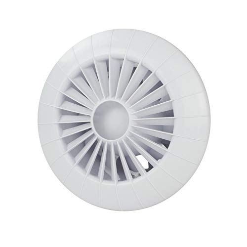 Lüfter Badezimmer Lamellen Bewegungsmelder rund eckig Zu Abluft Turbine Ø 150 mm Feuchtesensor/Hygrostat