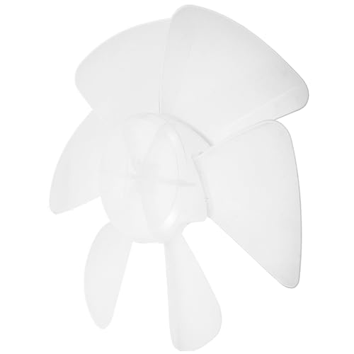 SOLUSTRE elektrische Lüfterflügel klein Klinge im Einklang stehende Lüfterflügel Ventilatorflügel Lüfter Reparaturteile Austausch der Lüfterblätter Fan Zubehör Plastik Weiß