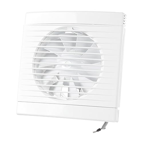 DOSPEL PLAY CLASSIC 100 WP Wandventilator   Leiser 100mm Lüfter Zugschalter und Stromkabel   12W Leistung   Energieeffizient   IPX4 Spritzwasserschutz   Für und Küche