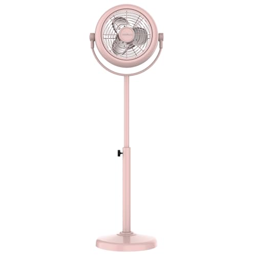 Cecotec - Standventilator EnergySilence 250 ClassicStyle Pink 25 W, 10 Zoll Durchmesser, 3 Aerodynamische Flügel, Verstellbare Neigung, 2 Geschwindigkeiten, Elegantes Design, Rosa Farbe