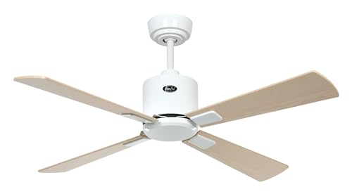 CasaFan Deckenventilator ECO Neo III, 103 cm, 943121 W, mit WLAN, weißer Motor, wendbar, Ahorn oder Buche
