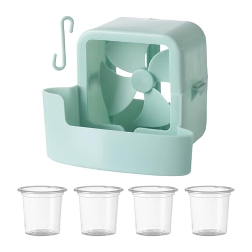 FytStycale Kühlung Hinzufügen Eiswürfel Mini Fan Schütteln Fan Schnelle Kühlung für Camping Schlafzimmer Tisch, Blau