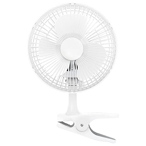 GrowPRO Mini-Ventilator mit Clip, leise, 2-Stufen regelbar, 15Watt, idealer Tischventilator im Büro, Schreibtisch, Schlafzimmer
