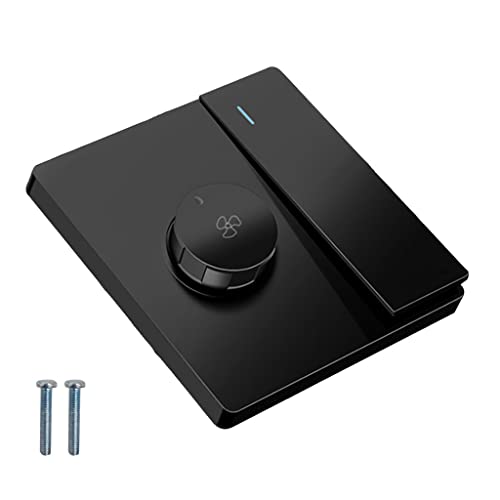 vsilay Universal Deckenventilator Deckenventilator Drehzahlregler mit Schalter Lüfter Drehzahlregelschalter Elektrischer Lüfterschalter Viereck