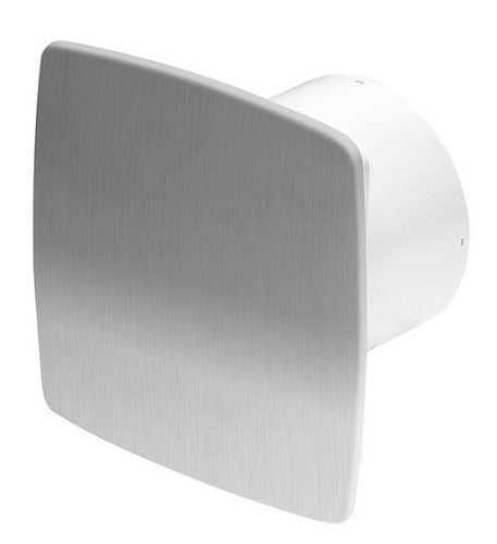 Awenta Badlüfter Lüfter Ventilator Deckenlüfter Edelstahl Front Ø 100mm Wandlüfter WNI Badventilator Ventilator Einbaulüfter Bad Küche Standart