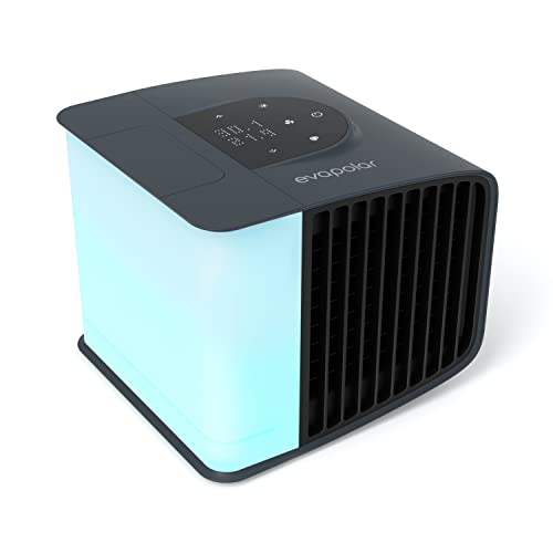 Evapolar evaSMART Luftkühler & Luftbefeuchter - Tragbarer Kühl-Ventilator mit Smart App Control & Alexa-Unterstützung - Bunte LED-Hintergrundbeleuchtung - Flüsterleiser Betrieb & einfache Bedienung