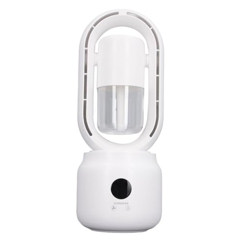 Yctze Bladel Ventilator-Luftbefeuchter, Desktop L Ventilator mit Luftbefeuchter, 3 S Geschwindigkeit, Schnelle Kühlung, 4000 MAh, Leises Büro, L Ventilator, Luftbefeuchter,