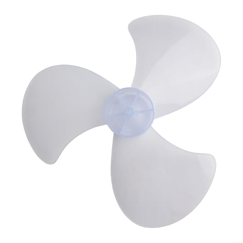 EXTRWORY 16 Zoll Plastik Fan Blatt Dreiblatt mit Nussabdeckung für Stand Fuß Fan Standventilator, Lüfterflügelhalter Elektrischer Ventilatorflügel, dreiflügelig(Fan blade)