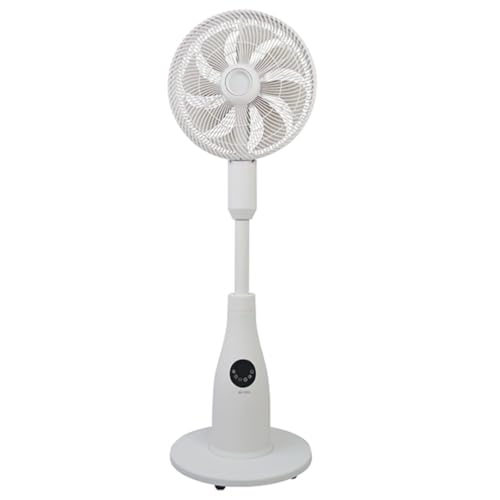 BE COOL Premium Sprühnebel Standventilator mit Fernbedienung | 80W | 2L Wassertank | 1500 m³/h | Oszillation & Timer | Leiser Betrieb mit Ambientebeleuchtung | BCPSN2L01, Weiß