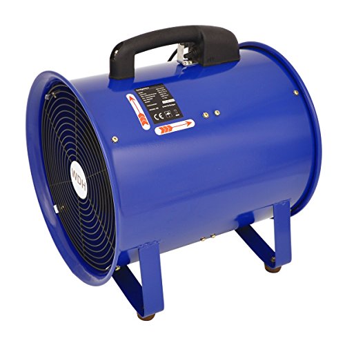Aktobis Axialgebläse, Ventilator, Baustellengebläse, Rohrventilator, Windmaschine WDH-SHT28 in Farbe Blau