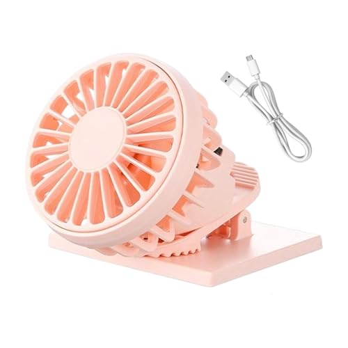 Generisch Klemmventilator | Kompakter Solar-Ventilator Mit Klemmfunktion - Tragbares Solarkühlgerät & Wiederaufladbares Campingzubehör Für Outdoor, Kinderwagen Und Wanderungen