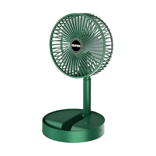 Schreibtischventilator, tragbarer Mini-USB-wiederaufladbarer Tischventilator, leise, teleskopisch, faltbar, für Zuhause, Büro, Reisen
