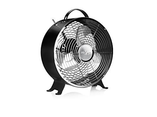 Tristar Ventilator Durchmesser 25 cm - 2 einstellbare Leistungsstufen, 1 Stück, schwarz, VE-5966