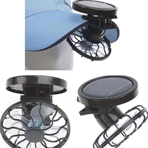 Solar Fan Hat Clip Hat Clip Fan Handheld Fan Hat Accessories Sun Hat Sun Shade Hat Universal (1)
