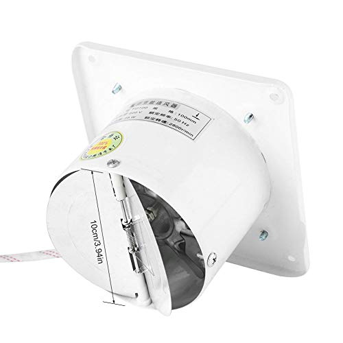 4 Zoll Abluftventilator Wandabluftventilator, Acogedor 25W 220V an der Wand befestigter Fensterlüfter Radialventilator Badlüfter, Super Silent, Home Badezimmer Küche