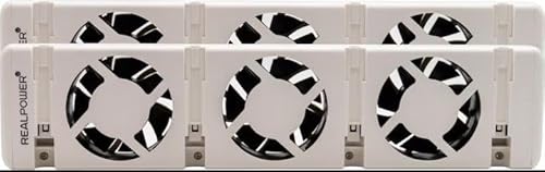 REALPOWER Heizungslüfter HL 2,2er Set mit 3 Ventilatoren