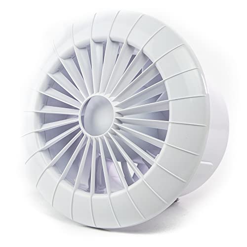 airRoxy Lüfter Raum Wand oder Decke innen Ventilator Kleinraum WC Bad Küche Kugellager 100mm 10 cm aRid