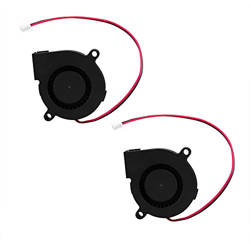 SIENOC S Ventilator der Kühlgebläse-Ventilator-DC 12V 0.13A 50mmx15mm für Luftbefeuchter des Drucker-3D (2 Stück)