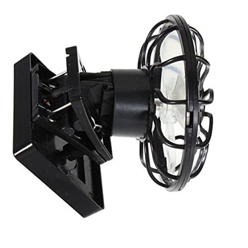 ERINGOGO 1Pc Solar Fan Büro Fan Energiesparende Kühler Fan Solar Powered Freundliche Fan Schwarz