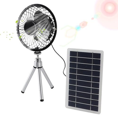 Luckxing Solarventilatoren für den Außenbereich,Solar-Außenventilato r,10W faltbarer Outdoor-Solarventilator Solar-Campingventilator | Leichter, tragbarer Solarventilator, Solarpanel-Ventilator für