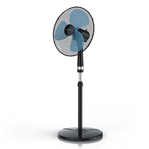 Brandson   Standventilator 40cm   Preisträger 2025   Ventilator höhenverstellbar bis 122 cm   mobiler Lüfter, hoher Luftdurchsatz, 3 Geschwindigkeitsstufen, Oszillationsfunktion 80°