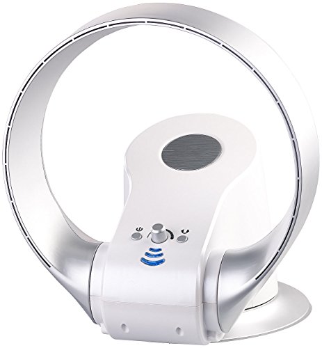 Sichler Haushaltsgeräte Ventilator ohne Rotor: Rotorloser 360° Wand  Tisch Ventilator Oszillation, 26 Watt (Wandventilator schwenkbar, ohne Flügel, Turmventilator)