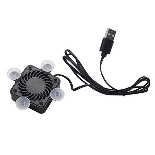 BAIRU Mini USB Handy Lüfter Lüfter Gaming Heizkörper mit Saugnapf