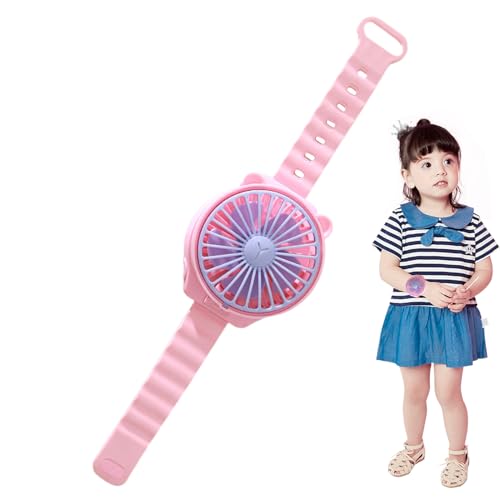 Generisch Tragbarer Ventilator,Tragbare Mini-Lüfteruhr | Hands-Kühlung Für Kinder, Schüler, Zuhause & Reisen Tragbarer Luftkühler