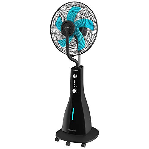Cecotec Wassernebel Timer EnergySilence 590 Freshessence, 90 W, 5 Klingen 40 cm Durchmesser, Oszillierend, 3 Geschwindigkeiten, 3 Liter Tank, Kupfermotor