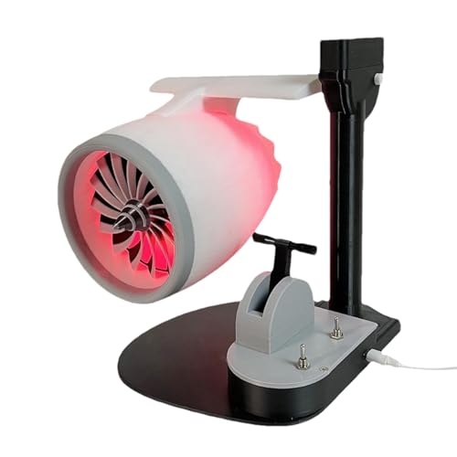 Motorventilator-Luftbefeuchter, kreativer Desktop-Ventilator, moderner Desktop-Lüfter, Druck, persönlicher Kühlventilator, Motor-Desktop-Ventilator, stilvolle Turbofan-Motorform, kreativer