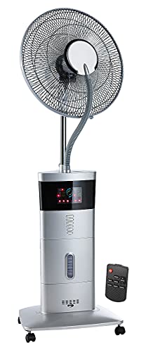 Sichler Haushaltsgeräte Standventilator: Stand-Ventilator VT-441.S, mit Ultraschall-Sprühnebel & Fernbedienung (Ventilator mit Wasserkühlung)