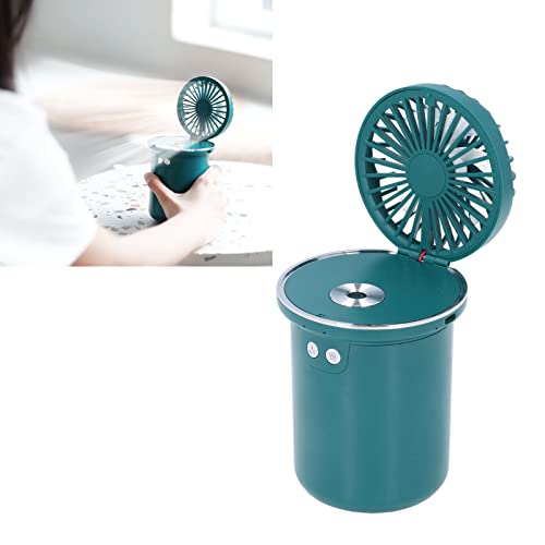 Ventilator-Luftbefeuchter, 2-in-1-Schreibtisch-Luftbefeuchter, USB-Aufladung, 35 ml, Nebelausgang, 280 ml, multifunktionaler Ventilator für Desktop-Büro, Mini-Luftbefeuchter mit Ventilator,
