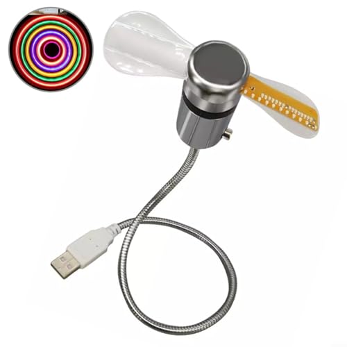 CWOQOCW Uhrventilator/USB Ventila tor, persönlicher Multifunktionsventilator/(Uhr)