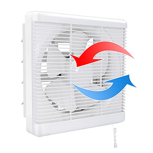Abluftventilator 500m³/h Ø 200mm,2 Richtungen umkehrbar Starker Luftstrom Wandmontierte Ventilatoren,verwendet für Lüftungsgebläse für Küche, Bad,Loftfenster und Keller(8 Zoll/220V)(Kein Stecker)