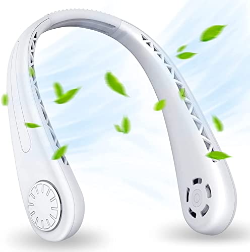 SHAVINGFUN Halsventilatoren,Nackenventilator,T ragbarer Halsventilator,ventilator für den hals 4000 mAh Akku,3 Geschwindigkeiten,halsventilatoren usb leise für Zuhause,Büro,Reisen im Freien