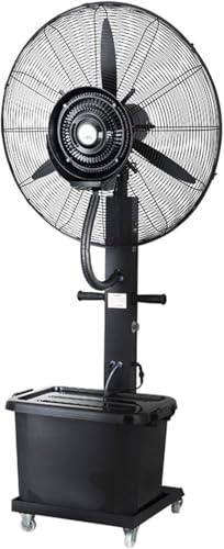 Ventilator mit Wasser, Nebel Ventilator, Profi-Außen-Standventilator mit Sprühnebelfunktion, 42L, 260 W,Ventilator mit Wasserkühlung, für Outdoor Industrie Oscillating Sprühnebel(Size:71cm,Color:Lift)