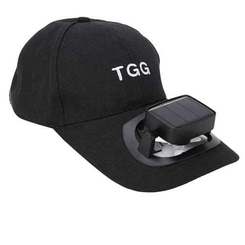 Solar Fan Hut, USB Lade Baseballkappe Solar Lüfter Sommer UV Schutz Weiche Lüfterblätter Solar Fan Hut Breiter Krempe Kappe für Outdoor Strand Garten Sport