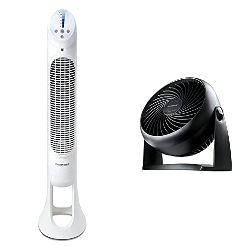Honeywell HYF260E4 Quiet-Set Turmventilator (mit Fernbedienung, 1 Stück) & HT-900E Kraftvoller und geräuscharmer Turbo-Ventilator