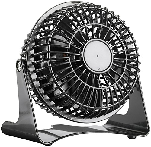 Sichler Haushaltsgeräte Kleiner Tischventilator: Kompakter Tisch-Ventilator VT-111.T, 14 Watt, Ø 11 cm (Tischlüfter, Kompakter Tischventilator, Turmventilator)